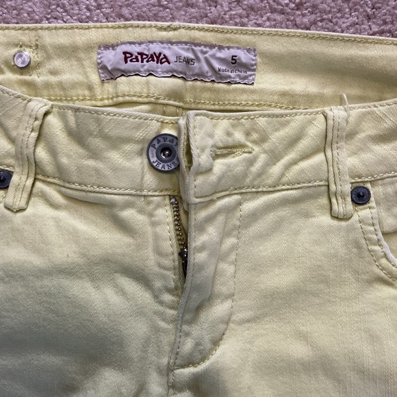 Papaya Light Yellow Jeans - Picture 3 of 3